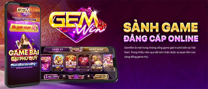 Sảnh game bài đổi thưởng hấp dẫn tại Gemwin