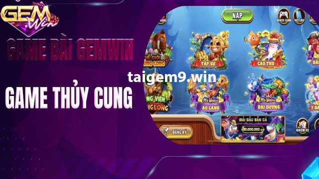 Siêu phẩm slot game thuỷ cung nổ hũ đình đám tại Gemwin
