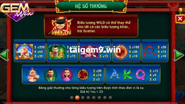 Chế độ Bonus của slot game Na Tra Ma Đồng 